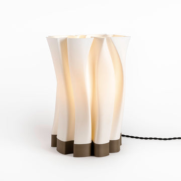 Flame Modern Bohemian Plant-Based PLA 3D Printed Dimmable LED Table Lamp - JONATHAN Y
